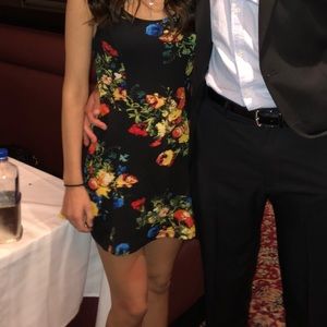 A floral printed dress